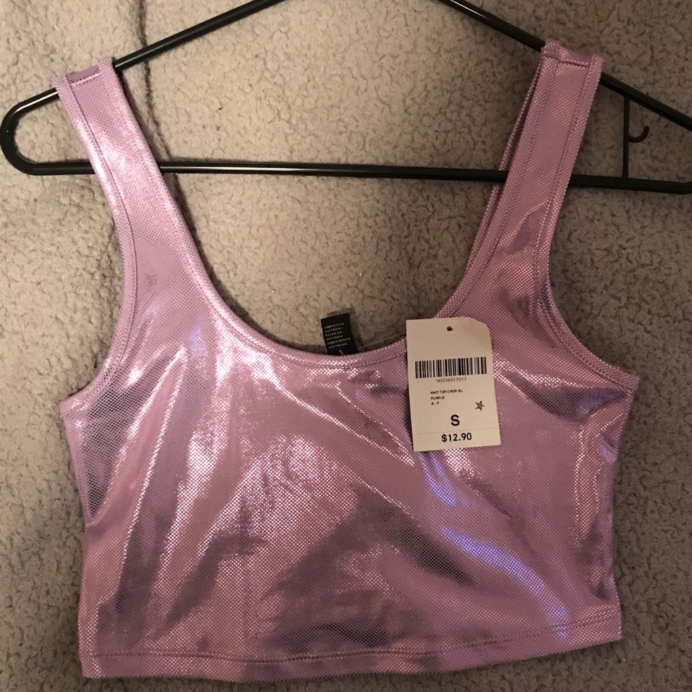 Purple Crop Top
